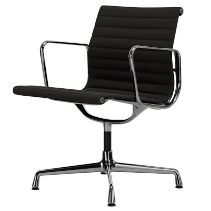 Aluminium Chair EA 107 / EA 108, EA 108 - drehbar, Verchromt, Hopsak, Dunkelgrau