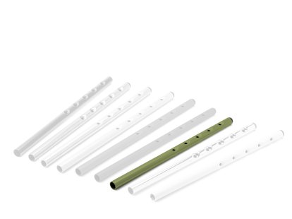 Tischhöhenverlängerung (1 Satz) für Eiermann Tischgestelle, Olivgrün