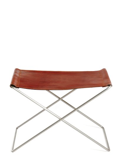 Ox Stool, Cognac, Edelstahl