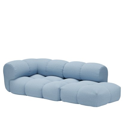 Sander Sofa Design 5, Armlehne links, Nuvem - Taubenblau 621