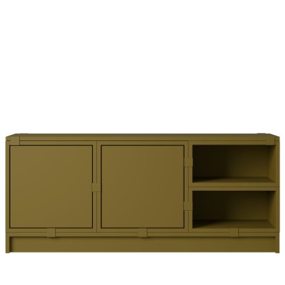 Stacked Garderobe 2, Braungrün