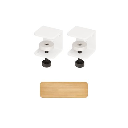 Tiptoe Wandregal Eiche massiv, Wandregal 60 cm, Wolkenweiß