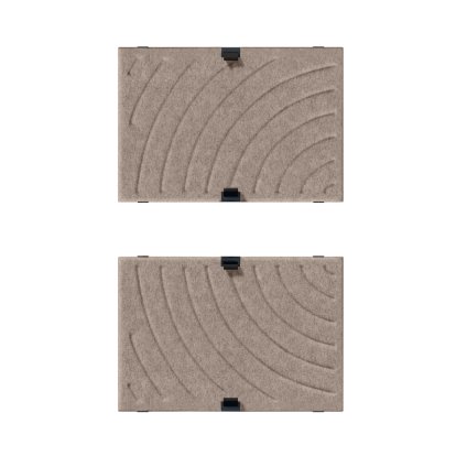 USM Soft Panel Mono für USM Haller Regale, 50 cm x 35 cm, Taupe, Rund