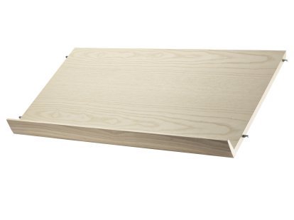 String System Zeitschriftenablage Holz, 78 x 30 cm, Eschefurnier