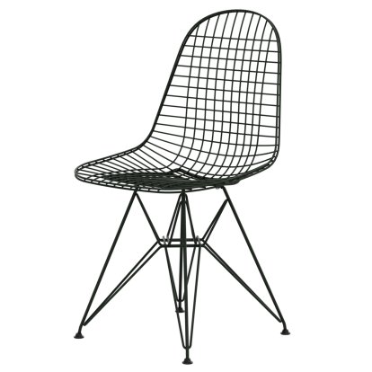 Wire Chair DKR , Pulverbeschichtet dark green, Ohne Polsterung, Ohne Bezug