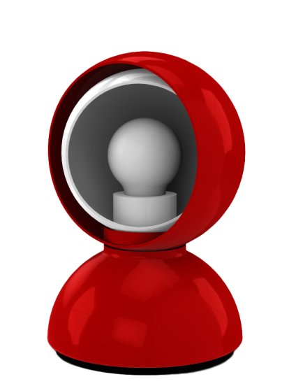 Eclisse Tischleuchte, Rot