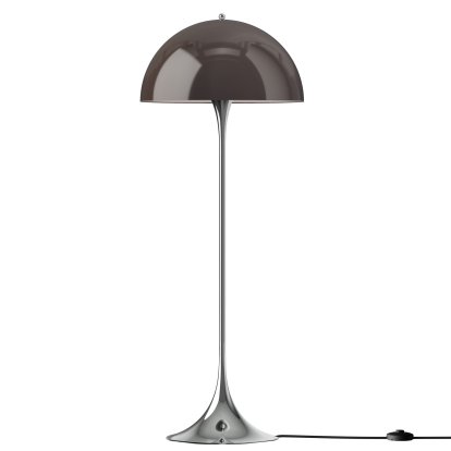 Panthella 500 Stehleuchte V3, Chrom opal braun