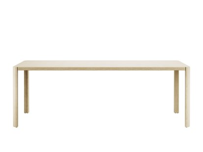 1140 Tisch, L 220 x B 100 cm, Eiche aufgehellt, Aluminium schwarzgrau