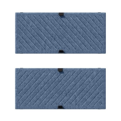 USM Soft Panel Mono für USM Haller Regale, 75 cm x 35 cm, Blau, Diagonal