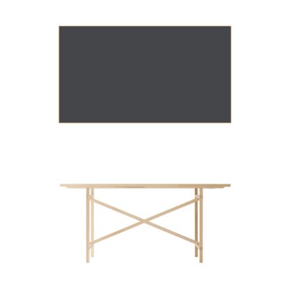 Egon Tisch, 160 cm, Melaminharz anthrazit