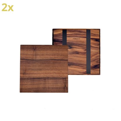 Holzauflage für USM Haller Regale, Größe L, 35 cm x 35 cm, Amerikanischer Nussbaum