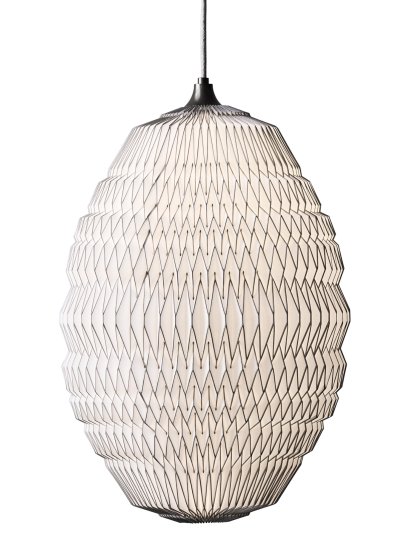 Caleo Pendelleuchte, 2: H 56 x Ø 36 cm, White/bronze
