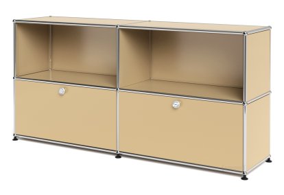 USM Haller Sideboard L mit 2 Klappen, USM beige