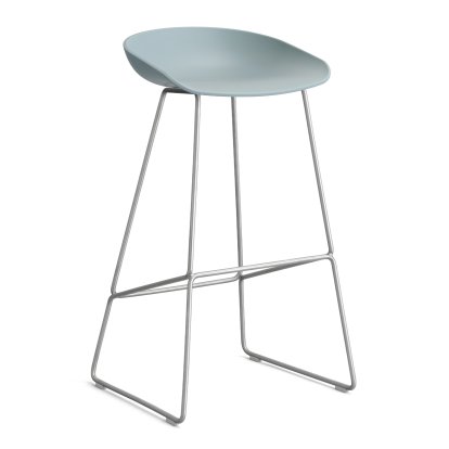 About A Stool AAS 38 Barhocker, Barvariante: Sitzhöhe 74 cm, Edelstahl, Dusty blue 2.0