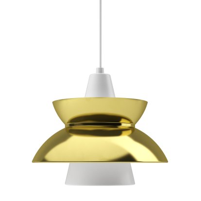 Doo-Wop Pendelleuchte, Messing