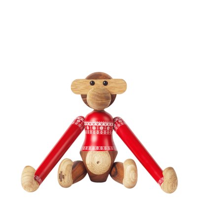 Affe Christmas Jumper Holzfigur