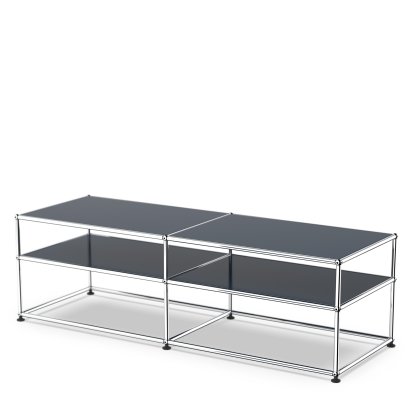 USM Haller Beistelltisch Typ 1, Metall, Stahlblau RAL 5011