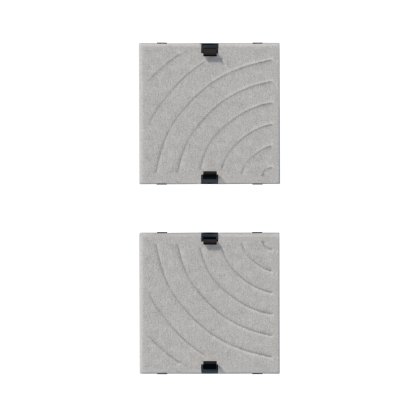 USM Soft Panel Mono für USM Haller Regale, 35 cm x 35 cm, Grau, Rund