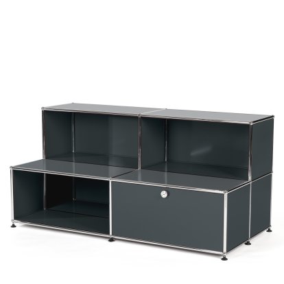 USM Haller Kinder Sideboard M mit Stufen, Anthrazitgrau RAL 7016