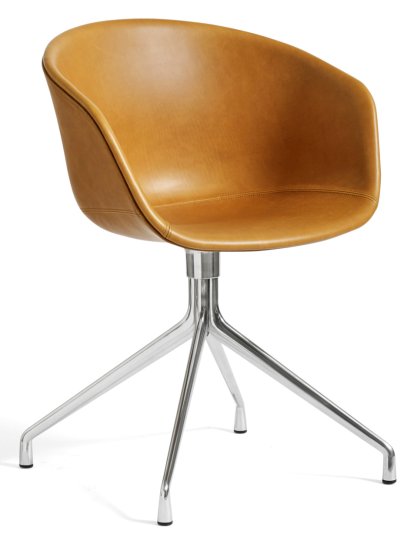 About A Chair AAC 21 Stuhl, Leder Sense - cognac, Aluminium poliert