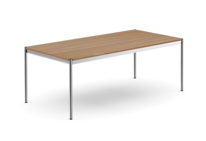 USM Haller Tisch, 200 x 100 cm, Holz, Eiche geölt braun