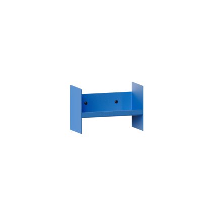 Pli Wandregal Slim, 20 cm, Azurblau, Ohne Haken