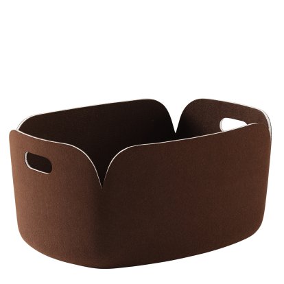 Restore Aufbewahrungskorb, L 48 cm x B 35 cm, Dunkelbraun