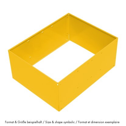 USM Einlegerahmen für USM Haller Ausziehtür, 75 x 50 x 35, Goldgelb RAL 1004