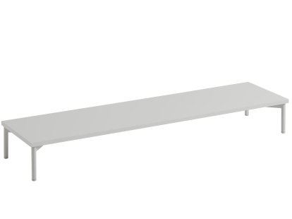 Stacked Podium 2.0 Tube Base, 131 x 17,15 x 35 cm, Grau / Grau