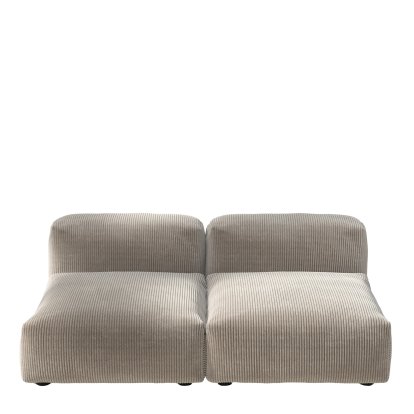 Vetsak Sofa Set 1, M, Cord velours - Platinum, Ohne Kissen