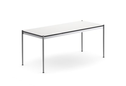 USM Haller Tisch, 175 x 75 cm, Fenix, Bianco Kos - Weiß