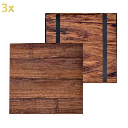 Holzauflage für USM Haller Regale, Größe XL, 50 cm x 50 cm, Amerikanischer Nussbaum