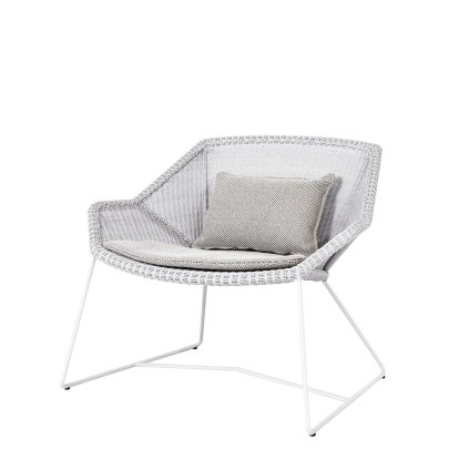 Breeze Loungesessel Lowback, White grey, Focus - Light grey