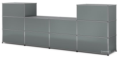USM Haller Theke Typ 3, Mittelgrau RAL 7005, 50 cm