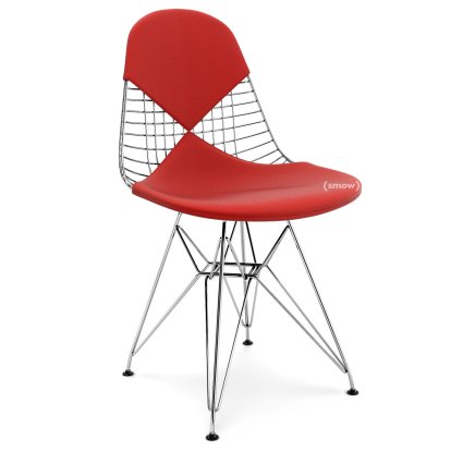 Kissen für Wire Chair (DKR/DKW/DKX/DKL/LKR), Sitz- und Rückenkissen (Bikini), Hopsak, Rot / poppy red