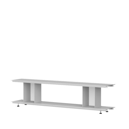 Zoll D Regal, Lichtgrau, 180 cm, H 33 cm