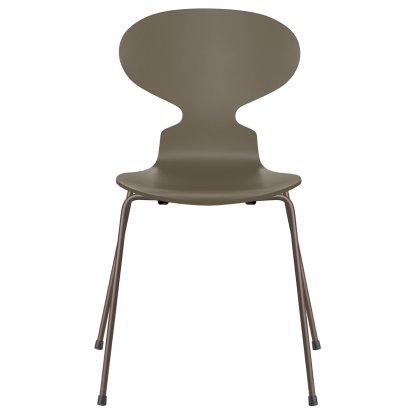Ameise 3101 Stuhl, Lack, Olive green, Brown bronze