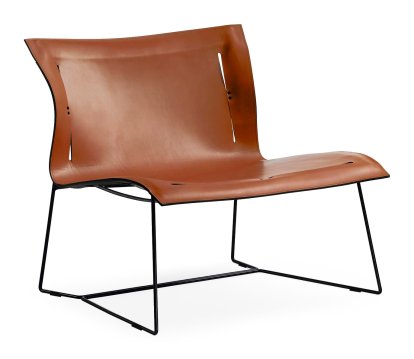 Cuoio Loungesessel, Leder Saddle sherry