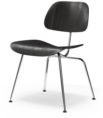 DCM Stuhl, Esche schwarz, Glanzchrom
