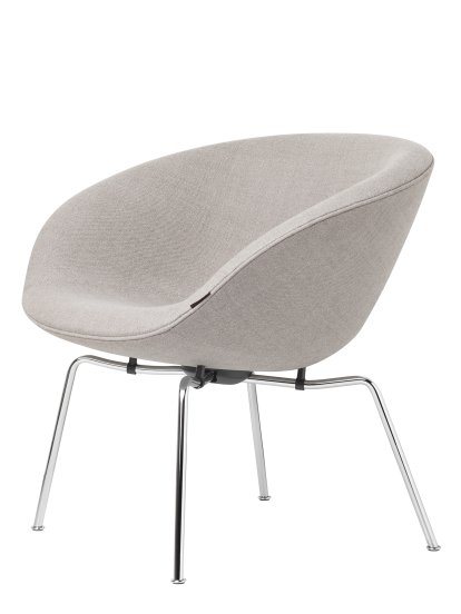 Pot Loungesessel, Chrome, Capture, Capture 4101 - Hellgrau