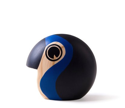 Discus Holzfigur, Klein, blau