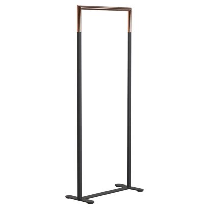 Bukto Kleiderständer, Schwarz matt / kupfer poliert, 60 cm