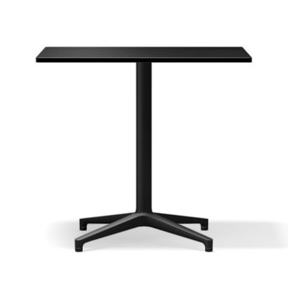 Bistro Table Indoor, Rechteckig (640x796 mm), Vollkernmaterial schwarz