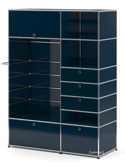 USM Haller Garderobenschrank Typ 2, Stahlblau RAL 5011