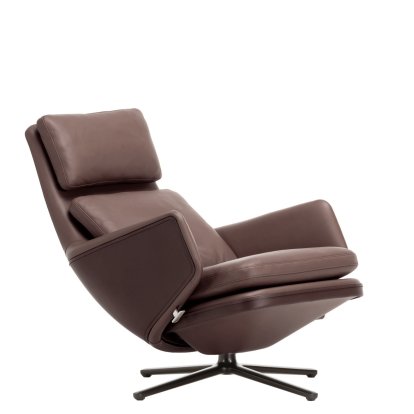 Grand Relax Loungesessel, Ohne Ottoman, Leder Premium F, kastanie, Basic dark, 41,5 cm