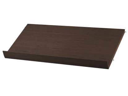 String System Zeitschriftenablage Holz, 78 x 30 cm, Eichenfurnier dunkel