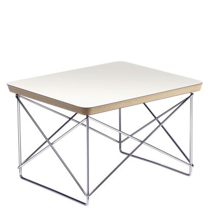 Occasional Table LTR Beistelltisch, HPL, weiß, Glanzchrom
