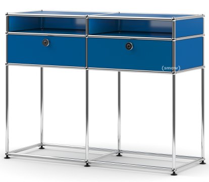 USM Haller Konsolentisch, Enzianblau RAL 5010