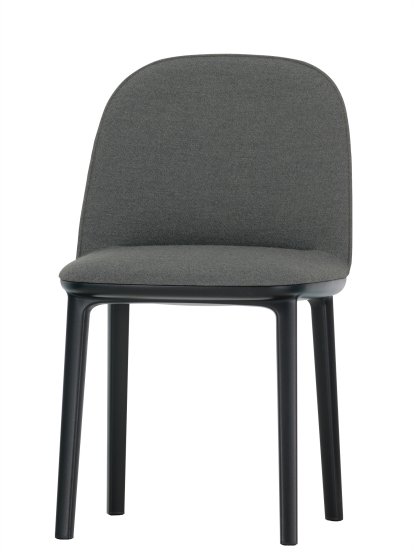 Softshell Side Chair, Sierragrau / nero, Filzgleiter für harte Böden