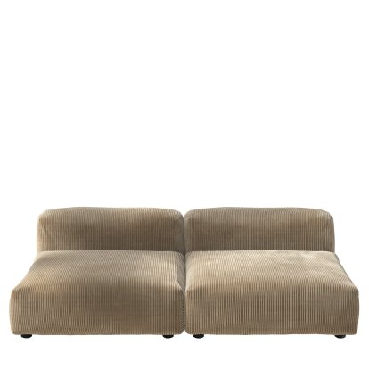 Vetsak Sofa Set 1, L, Cord velours - Sand, Ohne Kissen